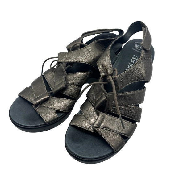 Dansko Women's Janet Metatarsal Pewter Slingback Sandal Clog Size 41 - Picture 1 of 12